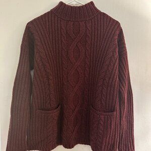 Abercrombie & Fitch Mock Neck Sweater - XS